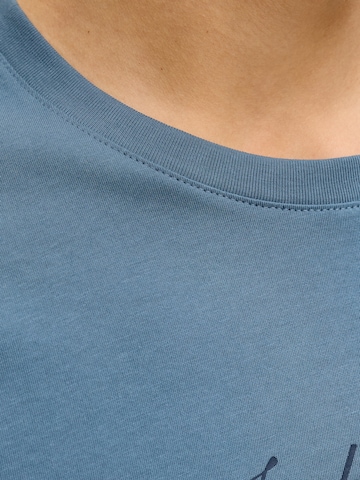 JACK & JONES Tričko 'JJEDOVER' - Modrá