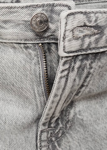 MANGO TEEN Wide leg Jeans 'Costuras' in Grey