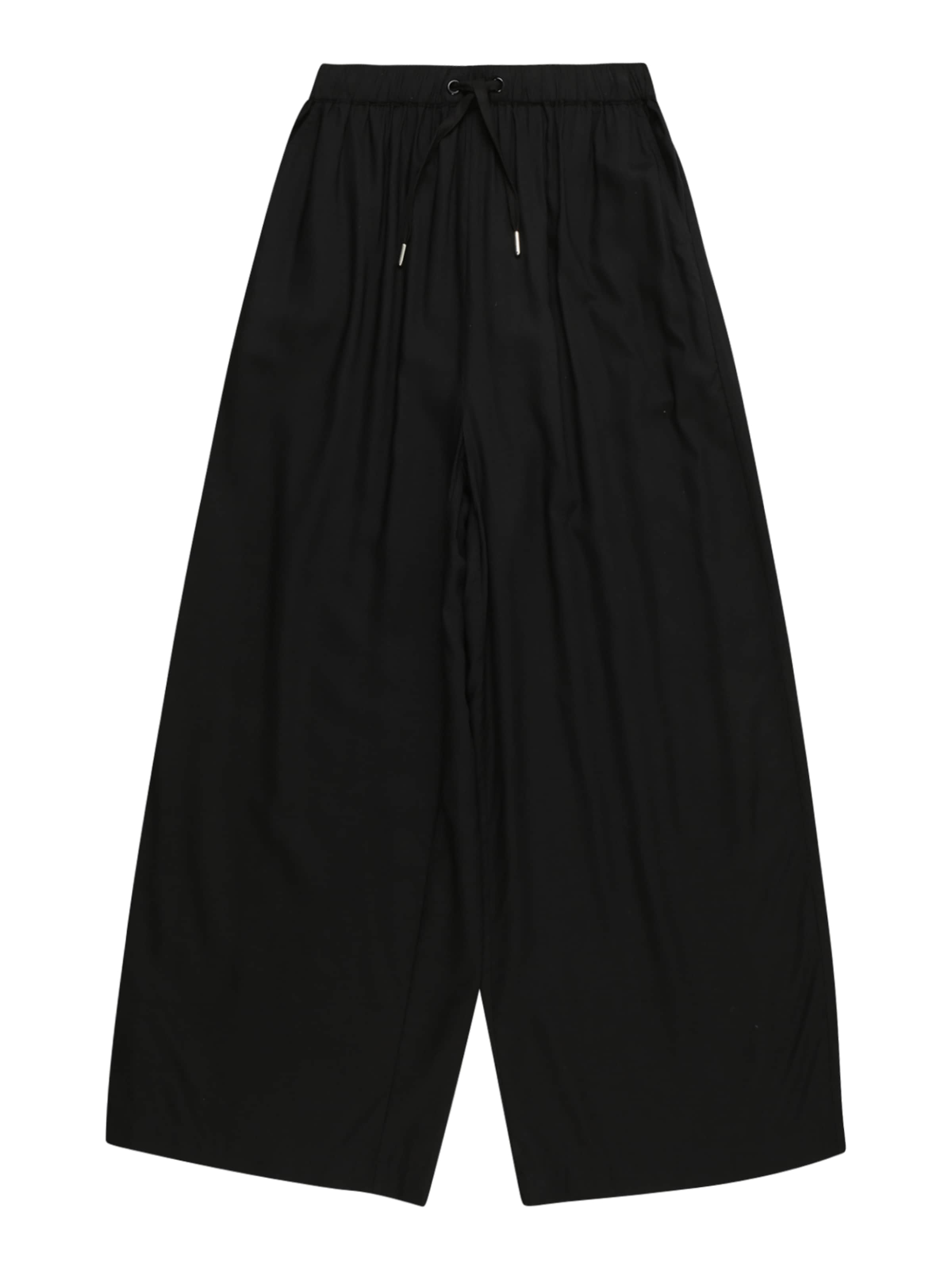 s.Oliver Wide Leg Hose in Schwarz: Vorderseite