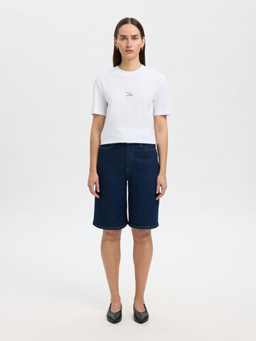 Maglietta di SELECTED in bianco