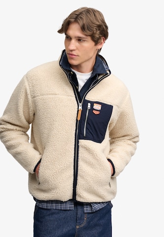 Superdry & Co Bluza polarowa w kolorze beżowy