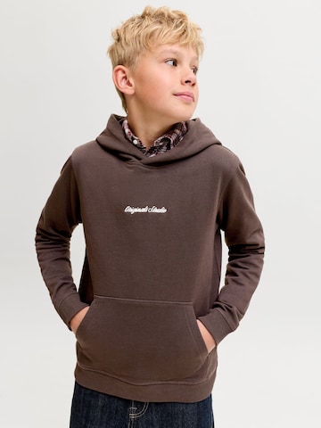 Bluză de molton 'JORNorrebro' de la Jack & Jones Junior pe maro