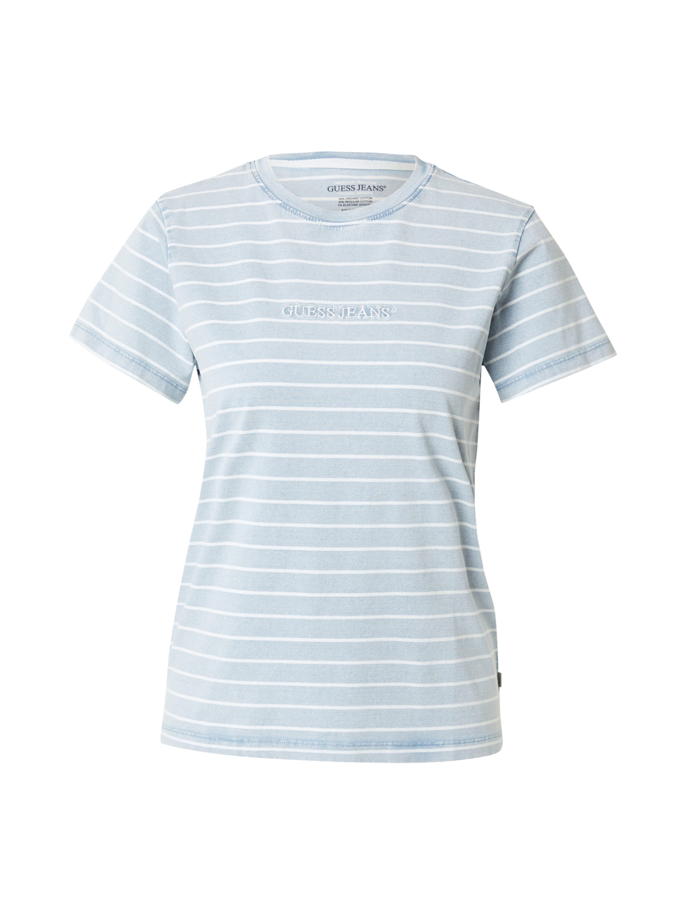 GUESS JEANS Koszulka w kolorze niebieski: przód