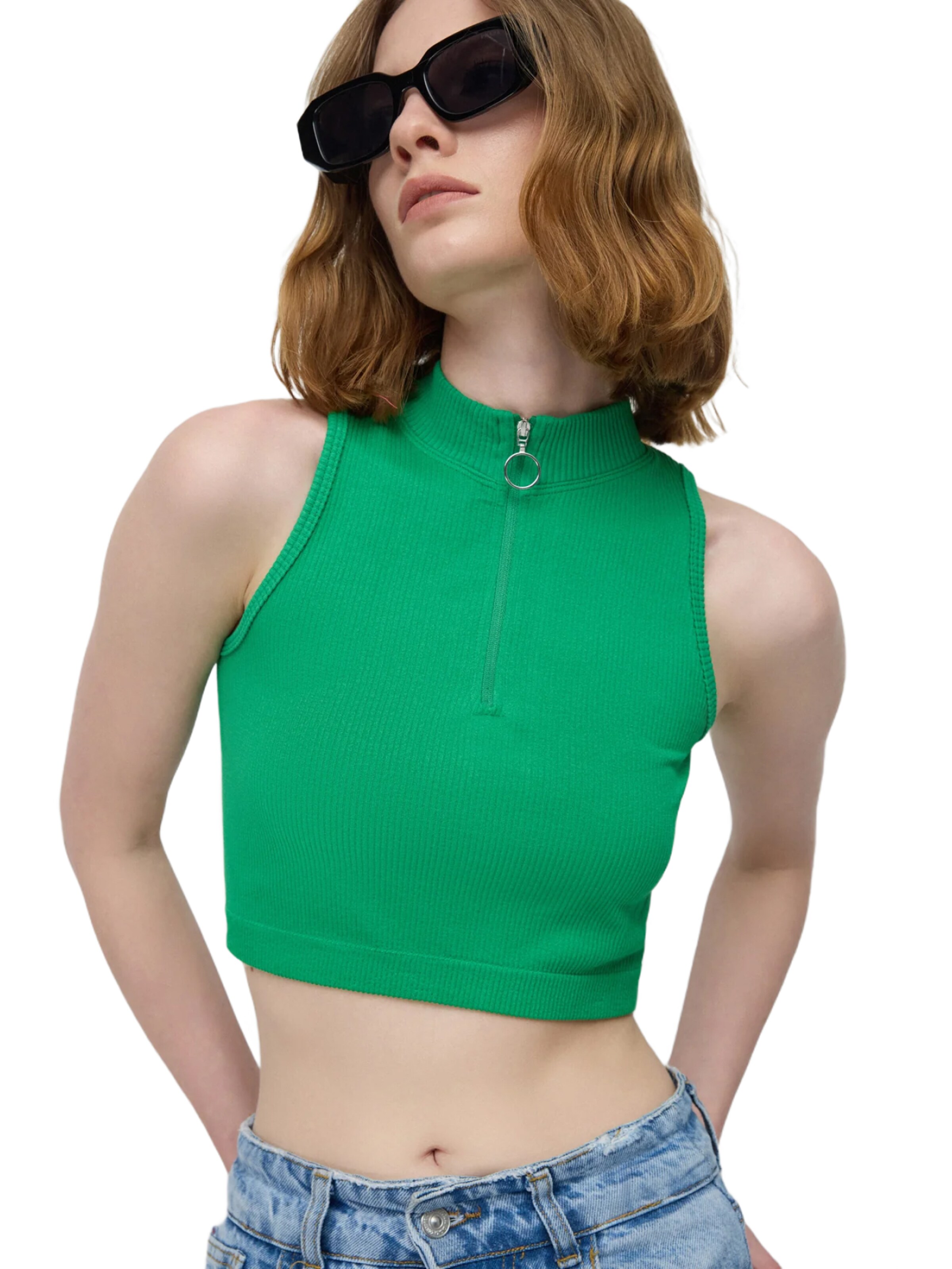 No Matter What Gebreide top in Groen