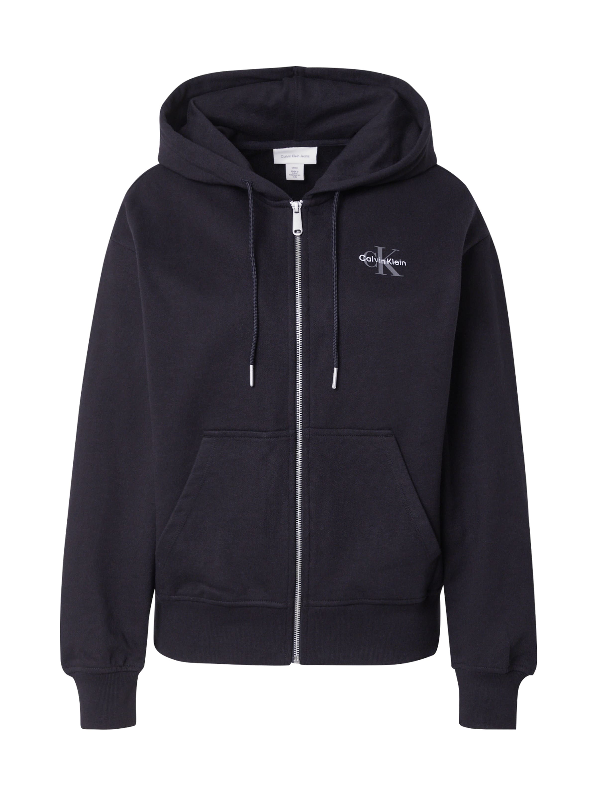 Calvin Klein Jeans Jopa na zadrgo | črna barva: sprednja stran