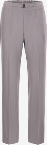 Goldner Pleated Pants 'Martha' in Grey: front