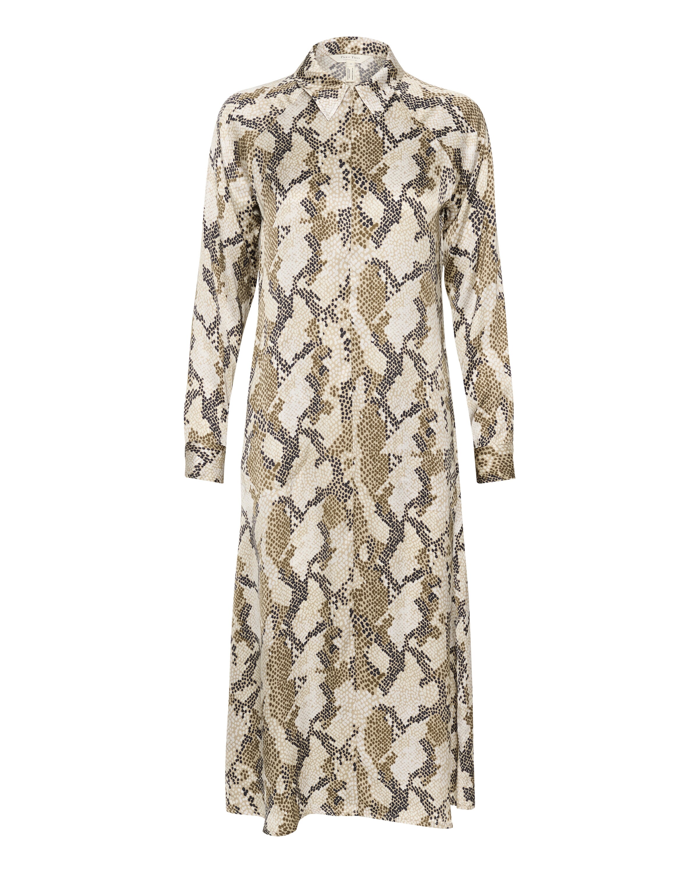 Part Two Jurk 'Lamiya' in Beige: voorkant