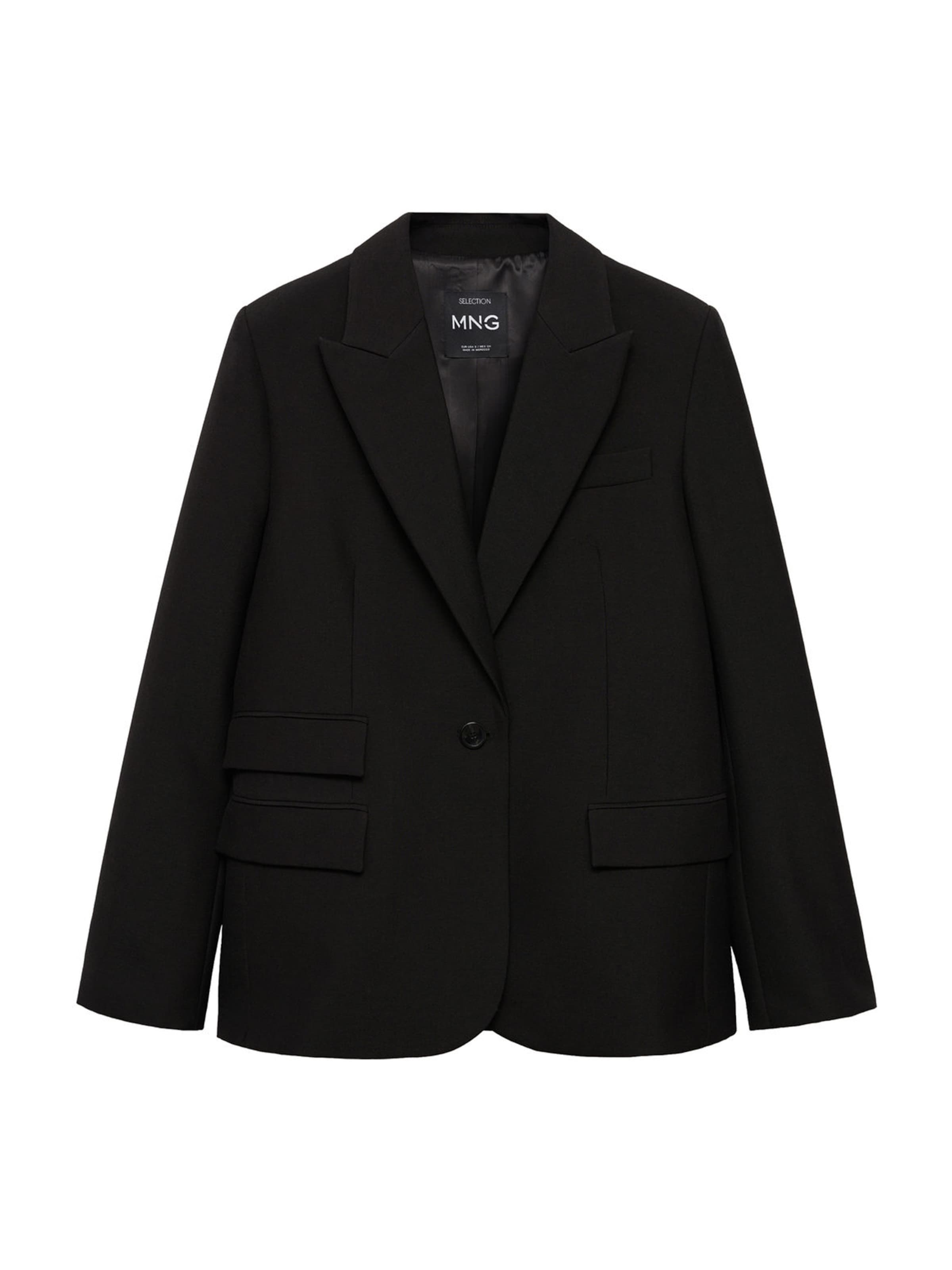 MANGO Kavaj 'Jordan' i svart: framsida