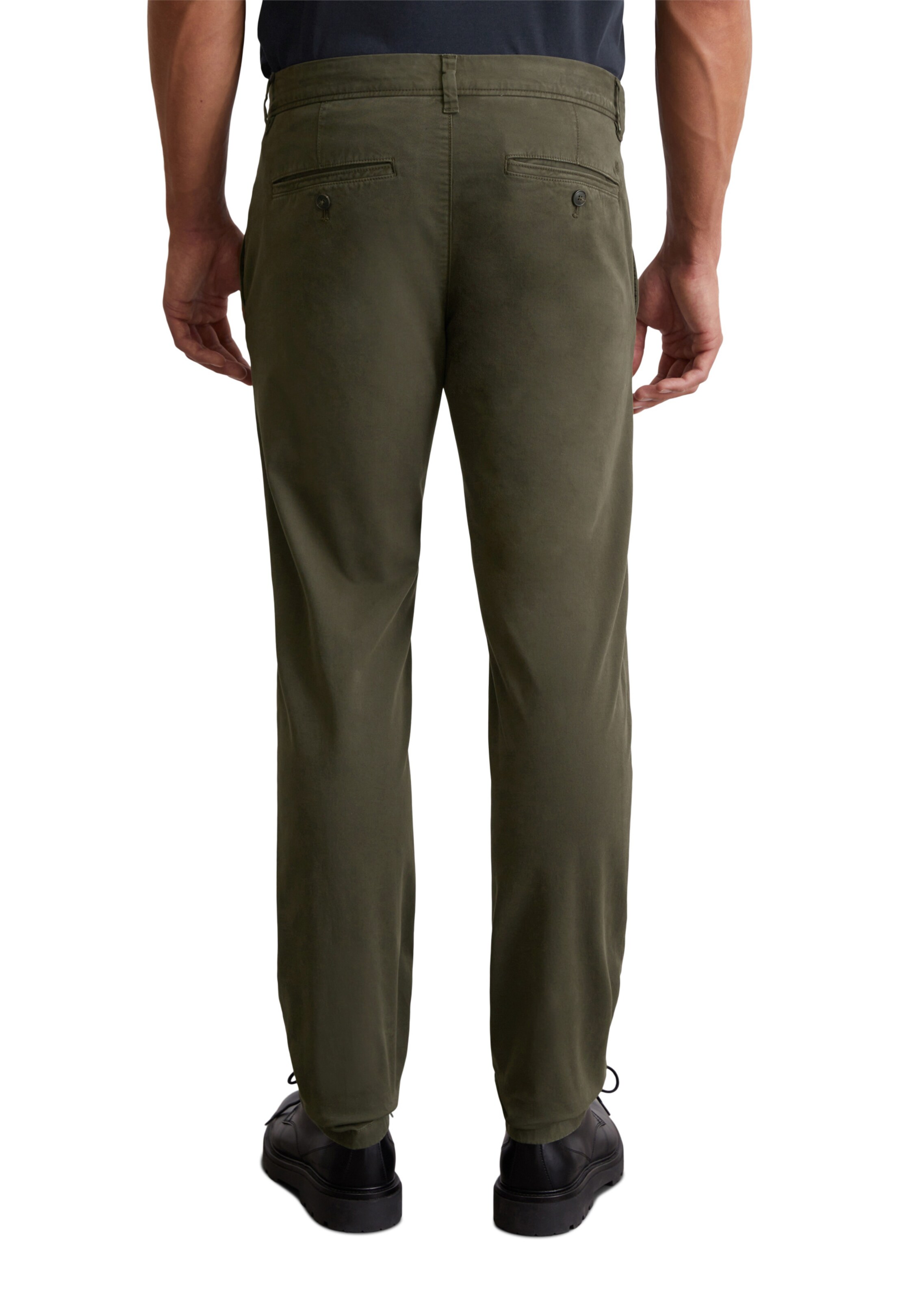 Marc O'Polo Regular Chino trousers 'Stig' in Green