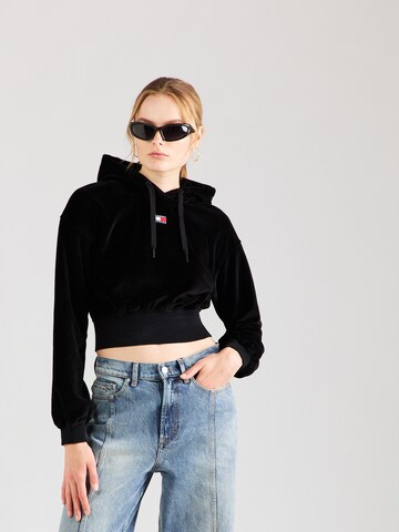 Tommy Jeans Sweatshirt in Black: front