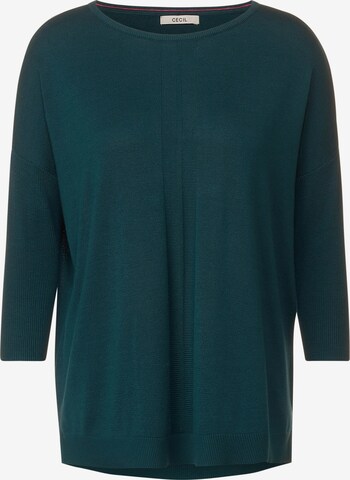 CECIL Oversized Sweater in Green: front