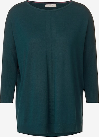 CECIL Oversized Sweater in Green: front
