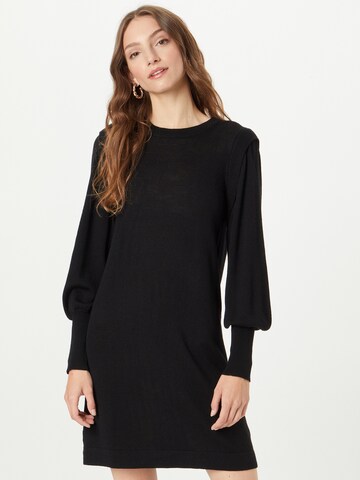 Claire - Vestido de malha 'Domenika' em preto: frente