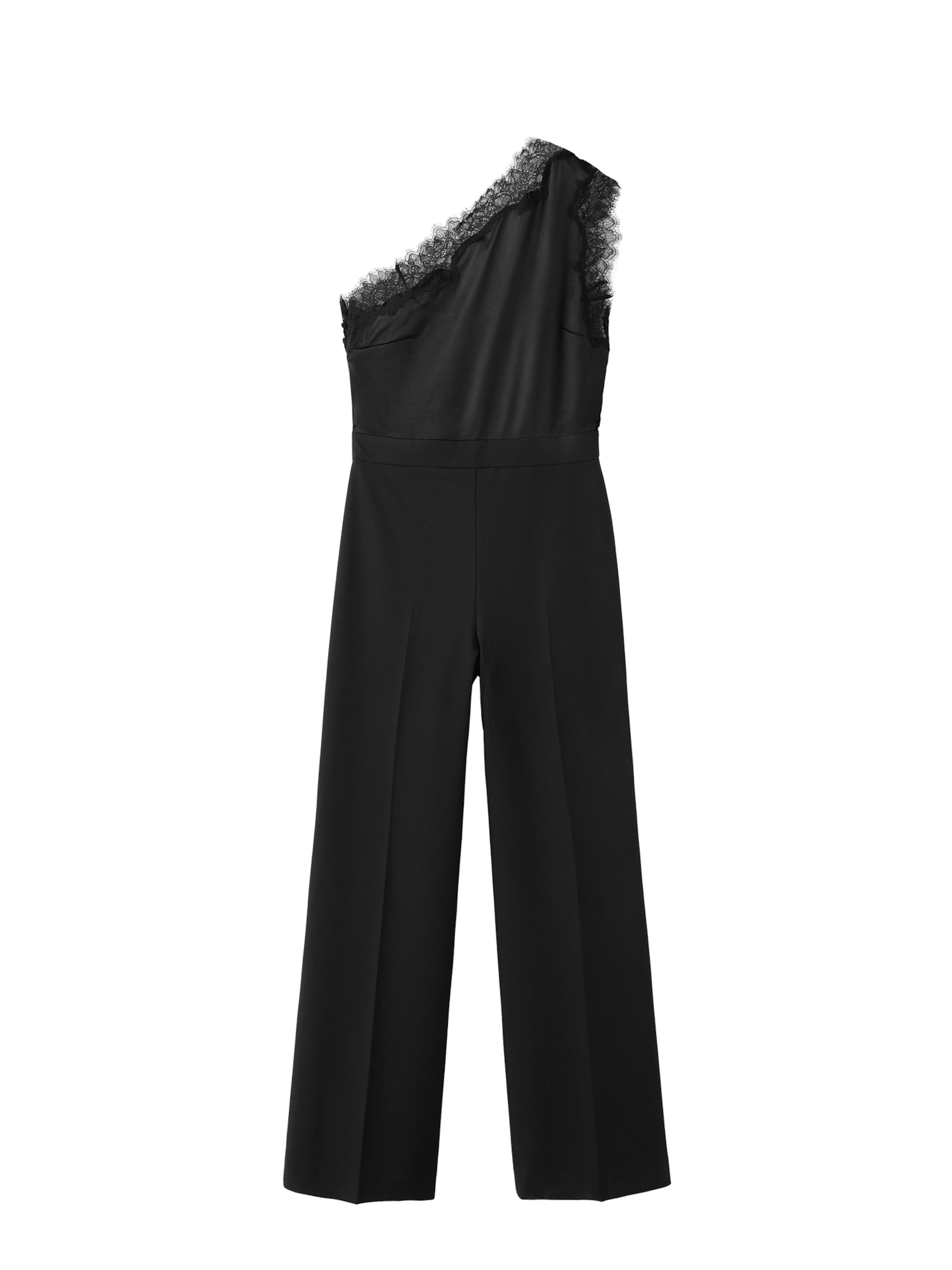MANGO Jumpsuit 'AUDREY' in Zwart: voorkant