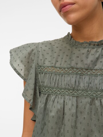 VERO MODA Bluse 'VMTRINE' i grøn