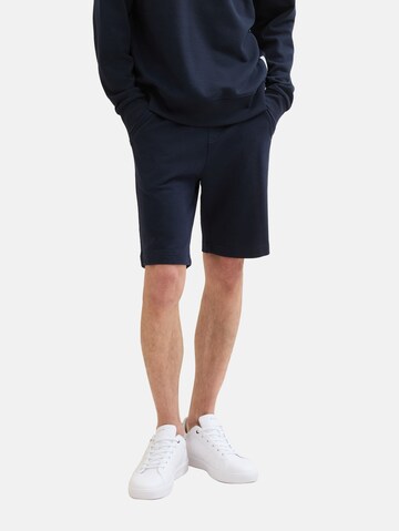 TOM TAILOR Regular Shorts in Blau: predná strana