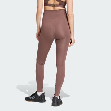ADIDAS PERFORMANCE Скинни Спортивные штаны 'Optime Essentials' в Коричневый