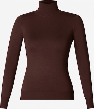 BASE LEVEL Pullover 'Yuen' in Braun: Vorderseite