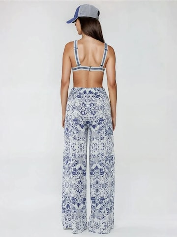 Wide Leg Pantalon Hiccup en bleu