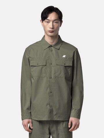 Veste mi-saison K-Way en vert : devant