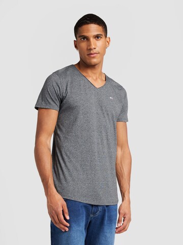 Regular fit Tricou 'Jaspe' de la Tommy Jeans pe gri: față