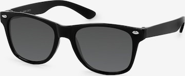styleBREAKER Sunglasses 'Kinder Sonnenbrille Nerd Style' in Black: front