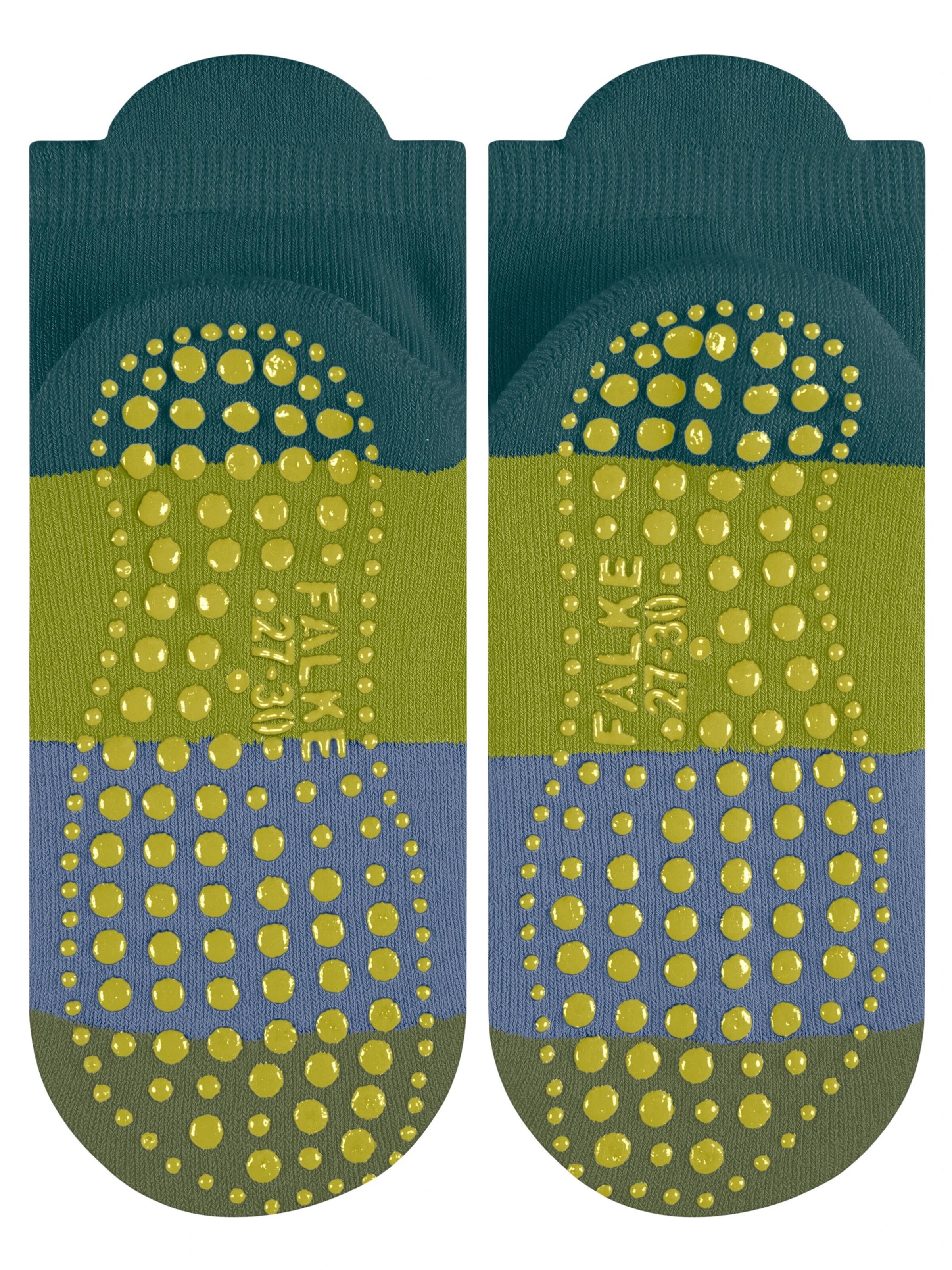 FALKE Socks 'Colour Block' in Green