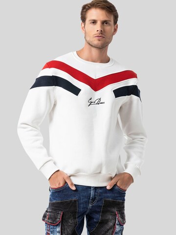 CIPO & BAXX Sweatshirt in Beige: voorkant