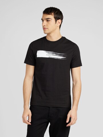 T-Shirt Calvin Klein en noir : devant