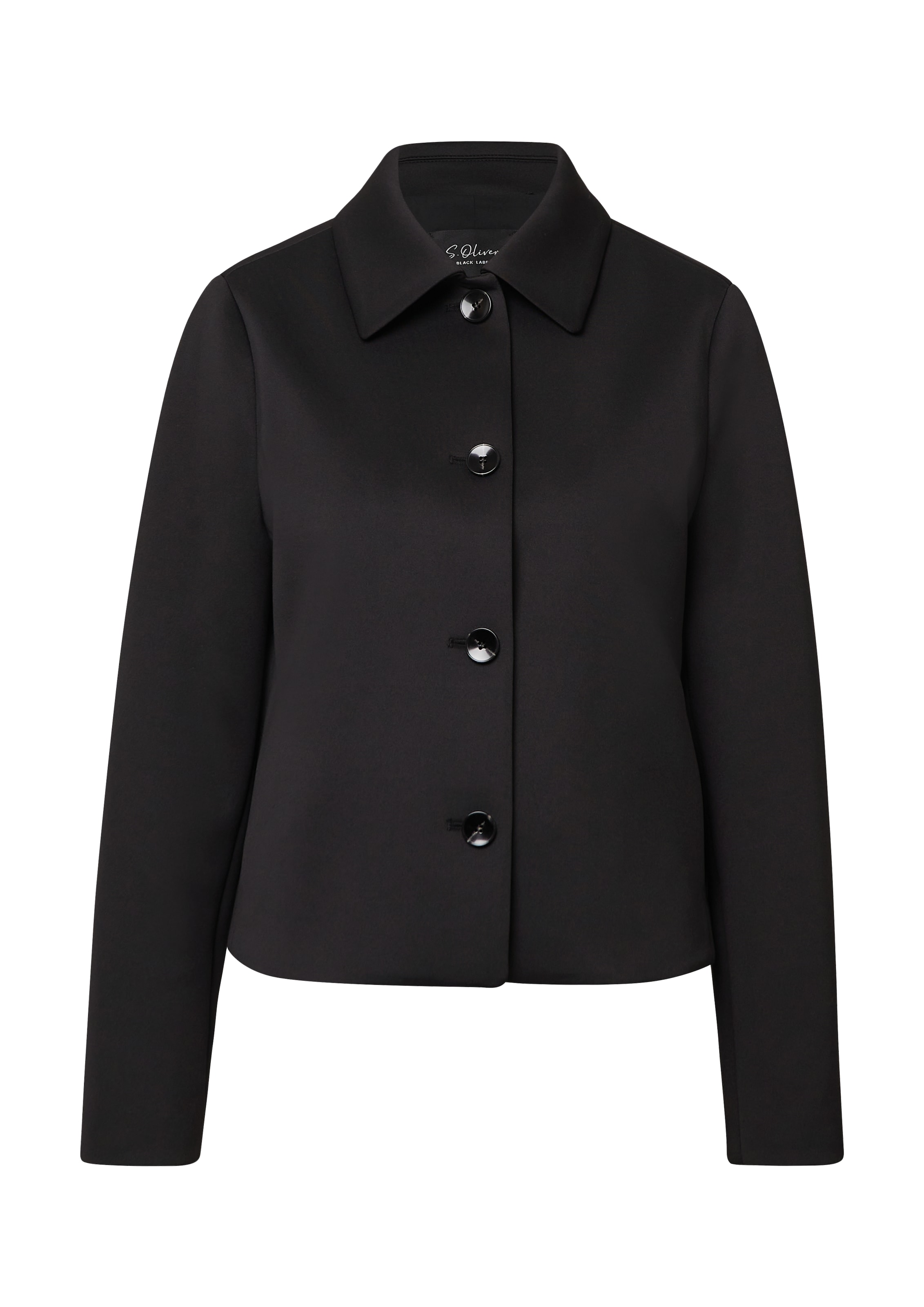 s.Oliver BLACK LABEL Tussenjas in Zwart: voorkant