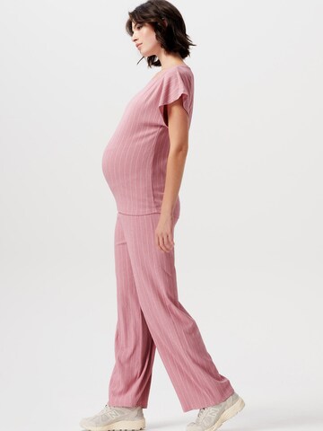 Supermom Wide leg Broek 'Fraser' in Roze