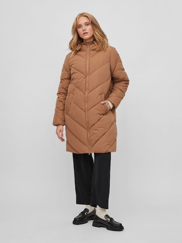 VILA Winter Coat in Brown: front