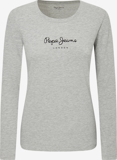 Pepe Jeans Тениска 'NEW VIRGINIA' в сив меланж / черно, Преглед на продукта
