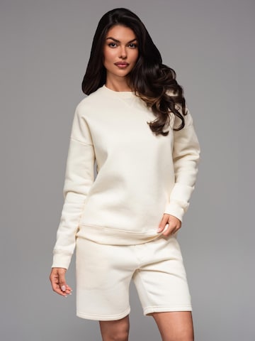 Ombre Sweatshirt i beige