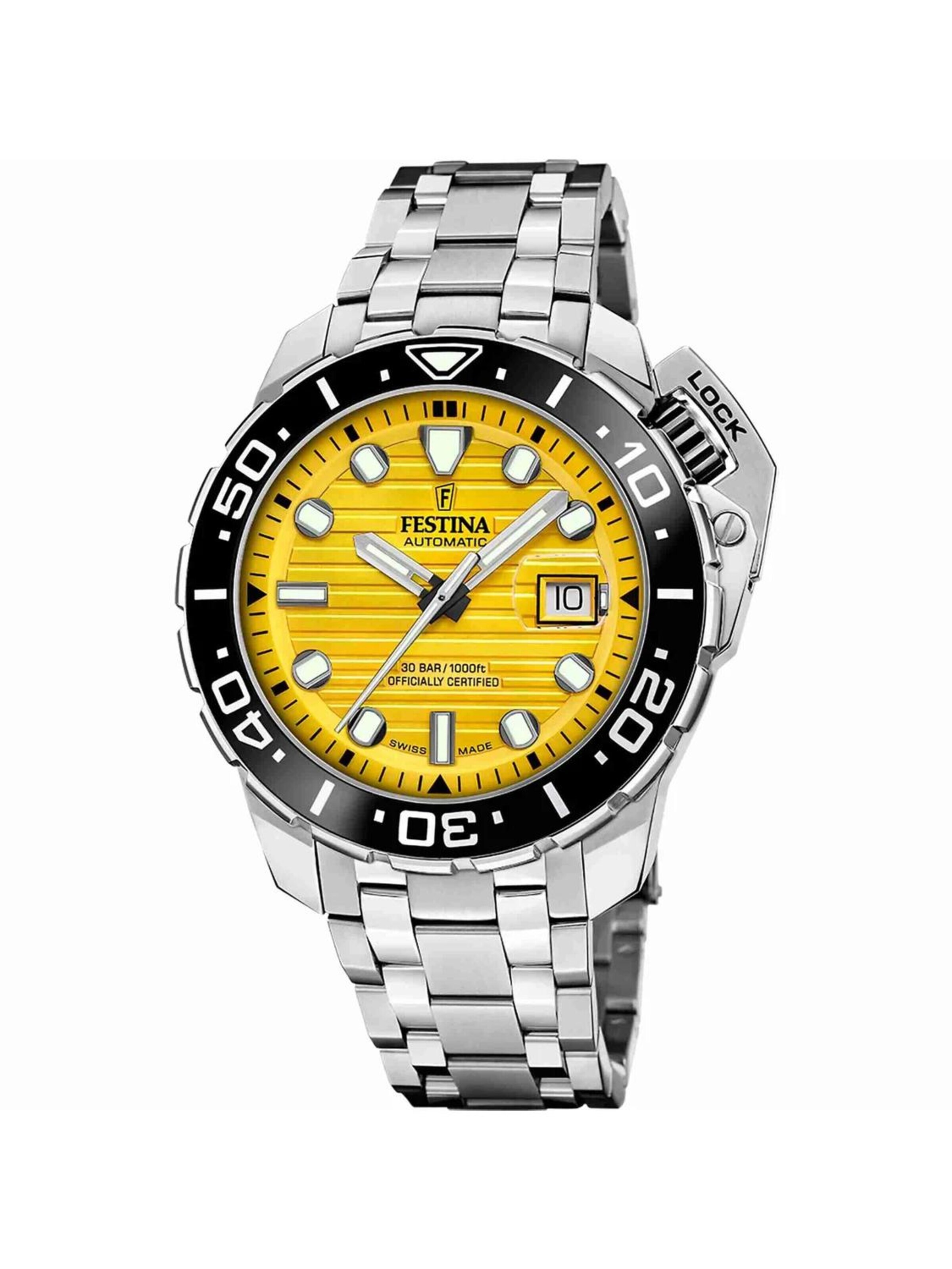 FESTINA - Reloj analógico 'Festina F20043' en amarillo: frente