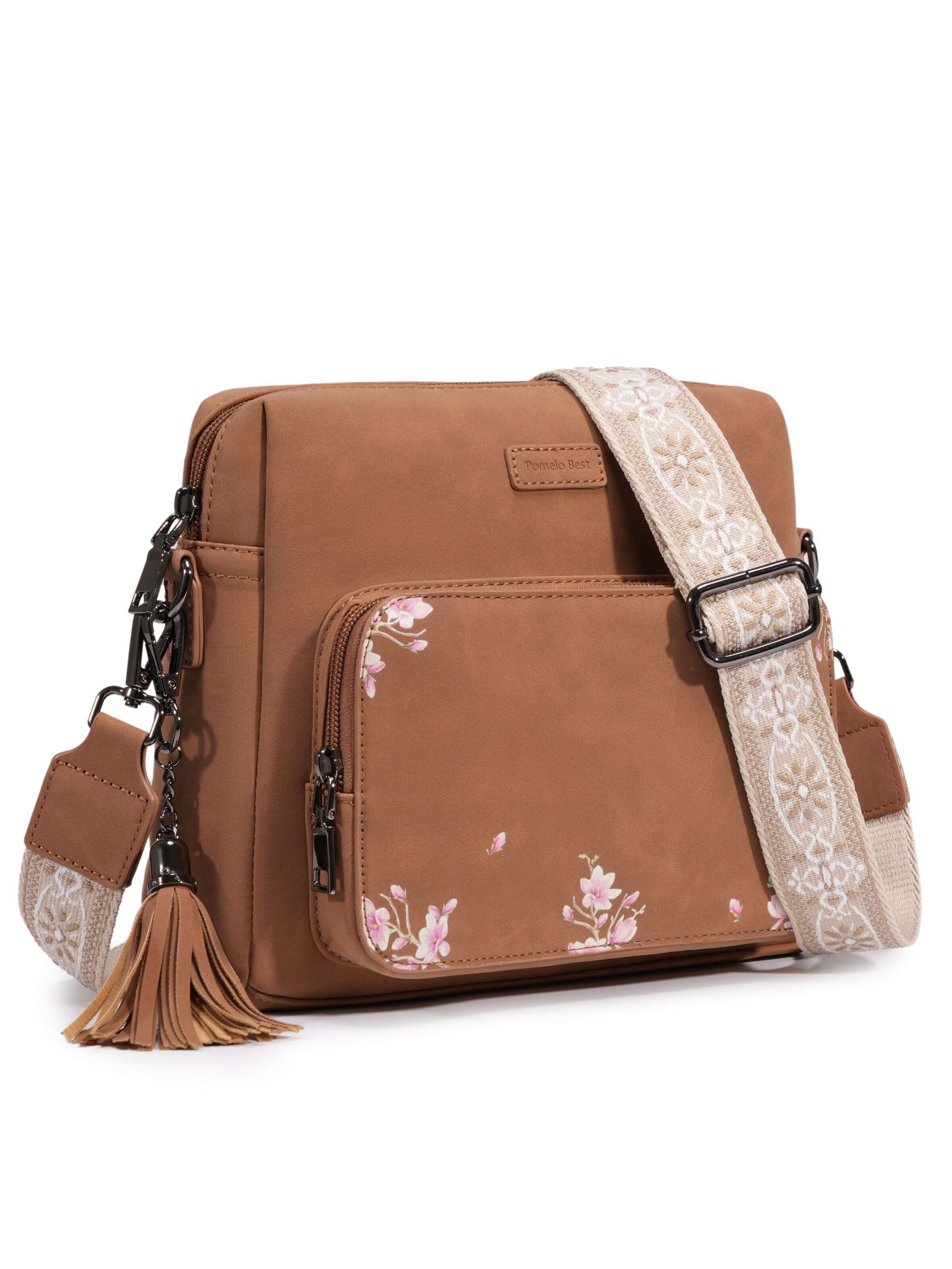 Borsa a tracolla 'Pomelo Best Umhängetasche Magnolia' di Pomelo Best in marrone