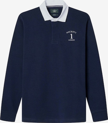 Maglietta 'Heritage Ess Rugby' di Hackett London in blu: frontale