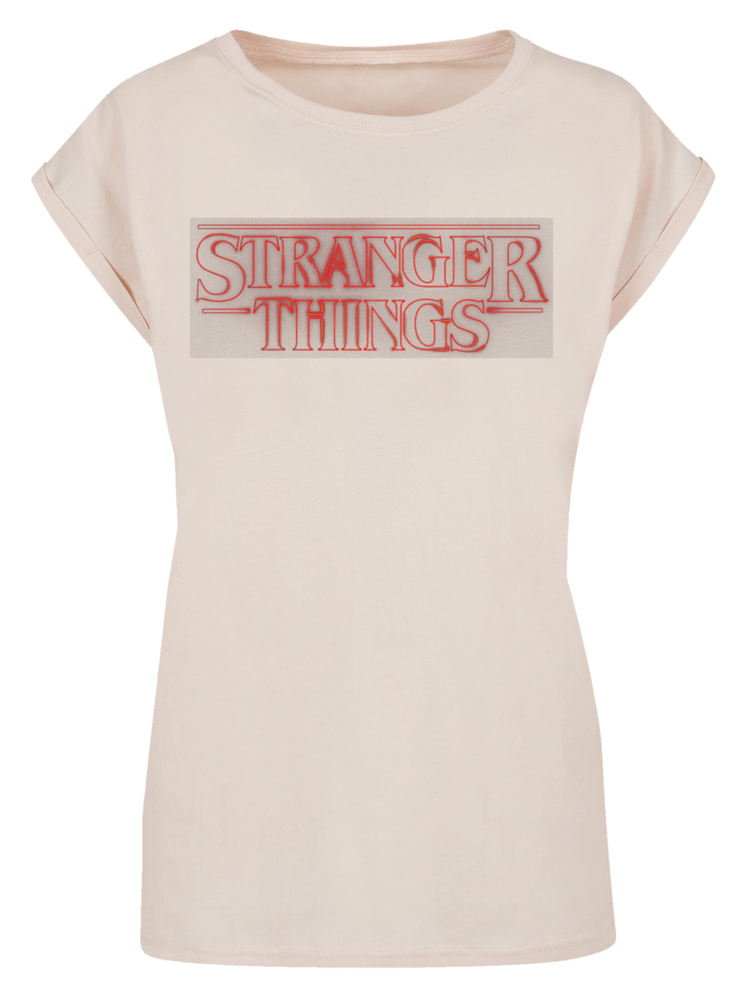 F4NT4STIC T-Shirt 'Stranger Things Netflix TV Series' in Beige: Vorderseite