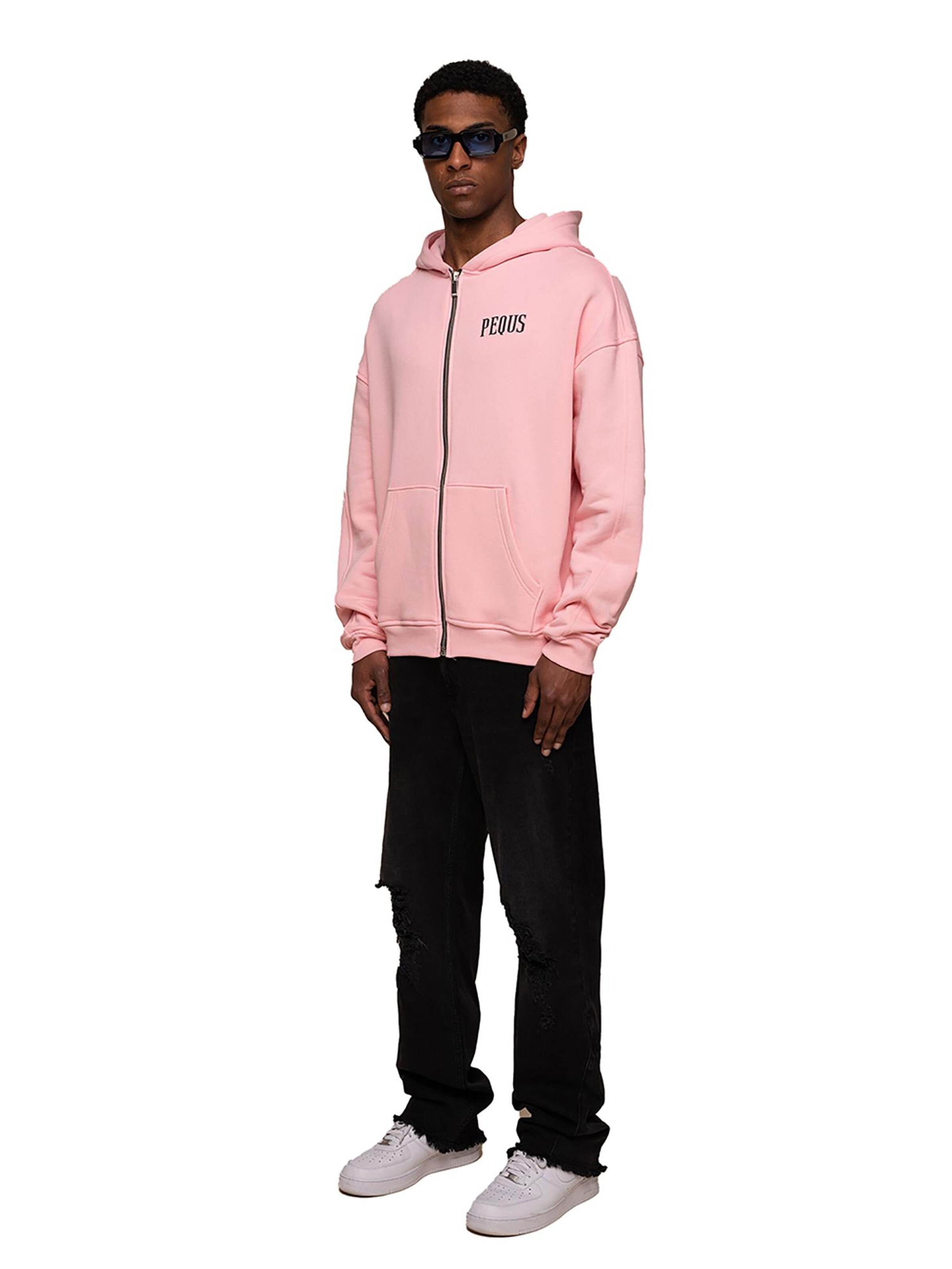 Pequs Sweatshirt 'Chest Logo' in Pink