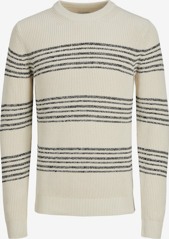 JACK & JONES Sweter 'Wilbert' w kolorze biały: przód