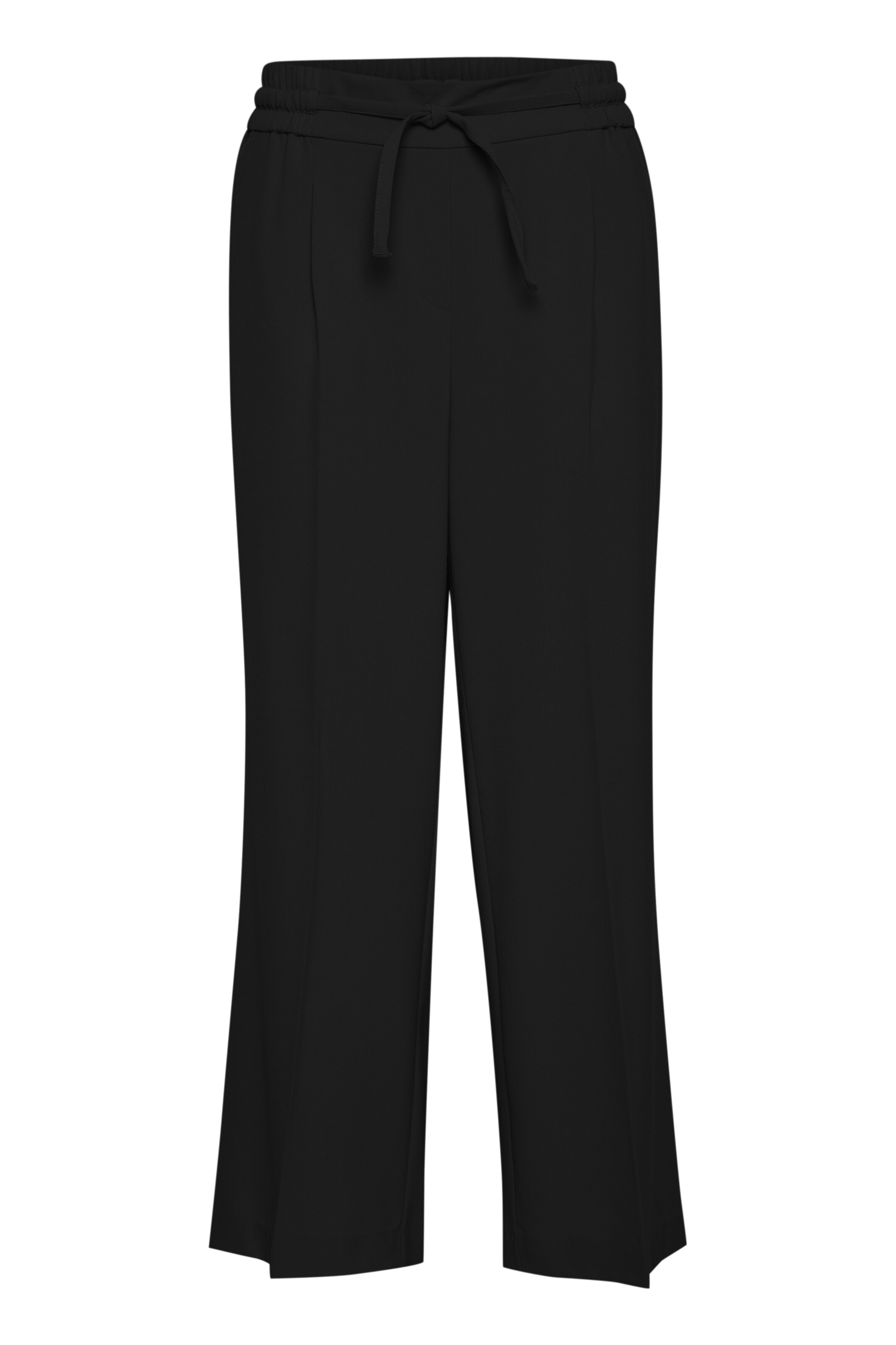 b.young Loosefit Bukser med lægfolder i sort: forside