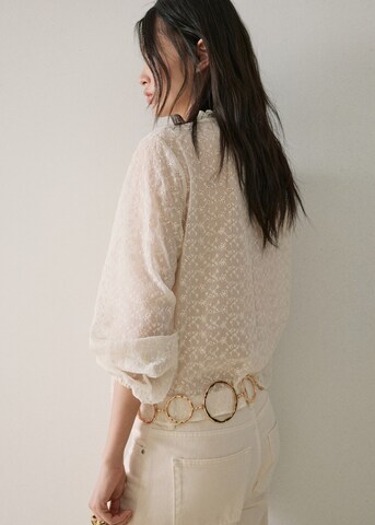 MANGO Blouse in Beige