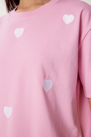 rožinė Happiness İstanbul Marškinėliai