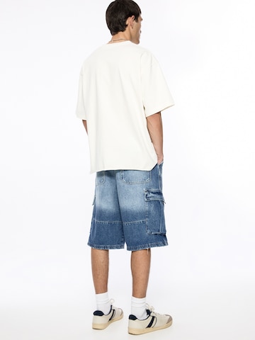 Pull&Bear Loosefit Shorts in Blau