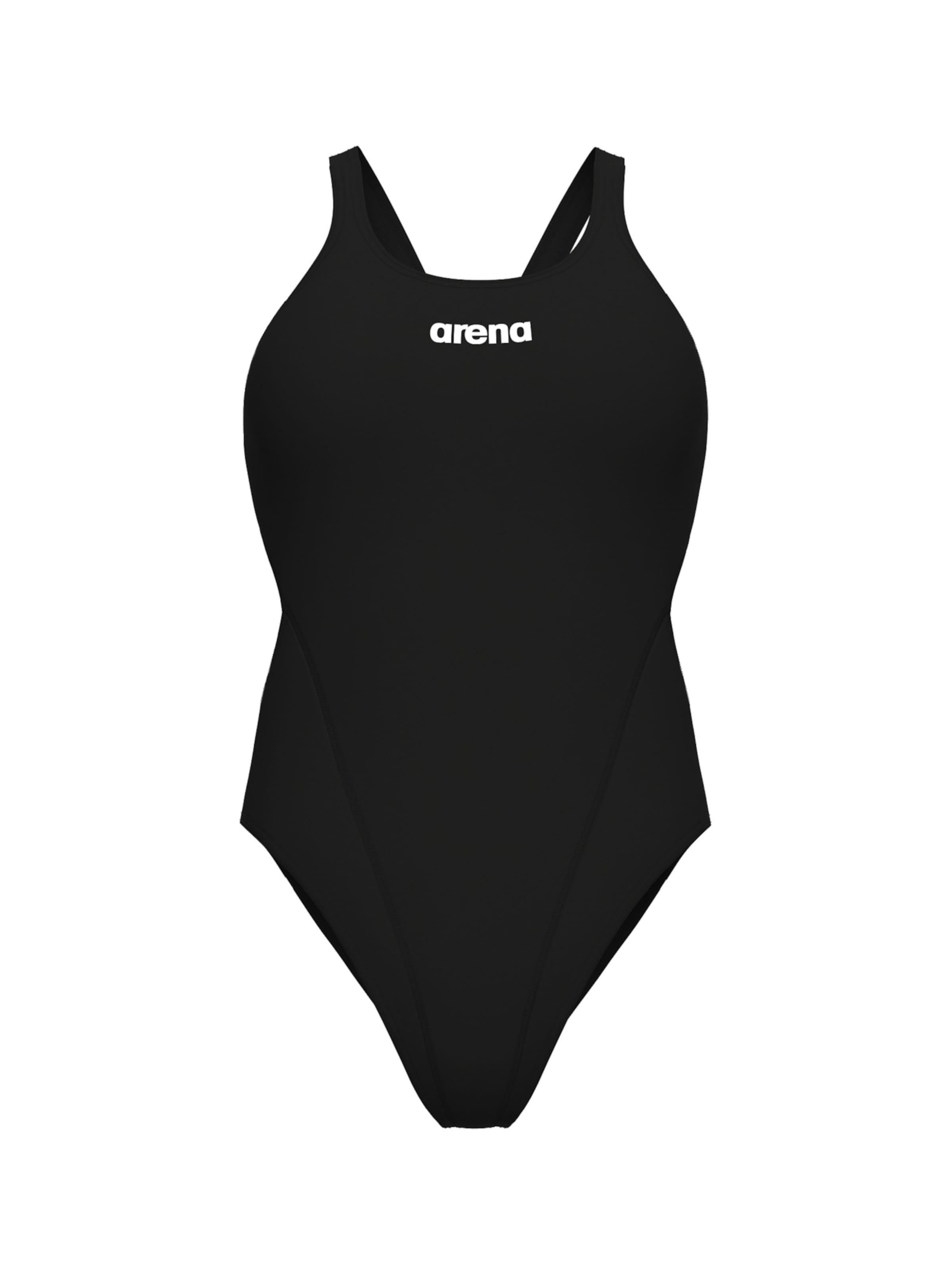 ARENA Bustier Badeanzug 'SWIM TECH SOLID' in Schwarz: Vorderseite