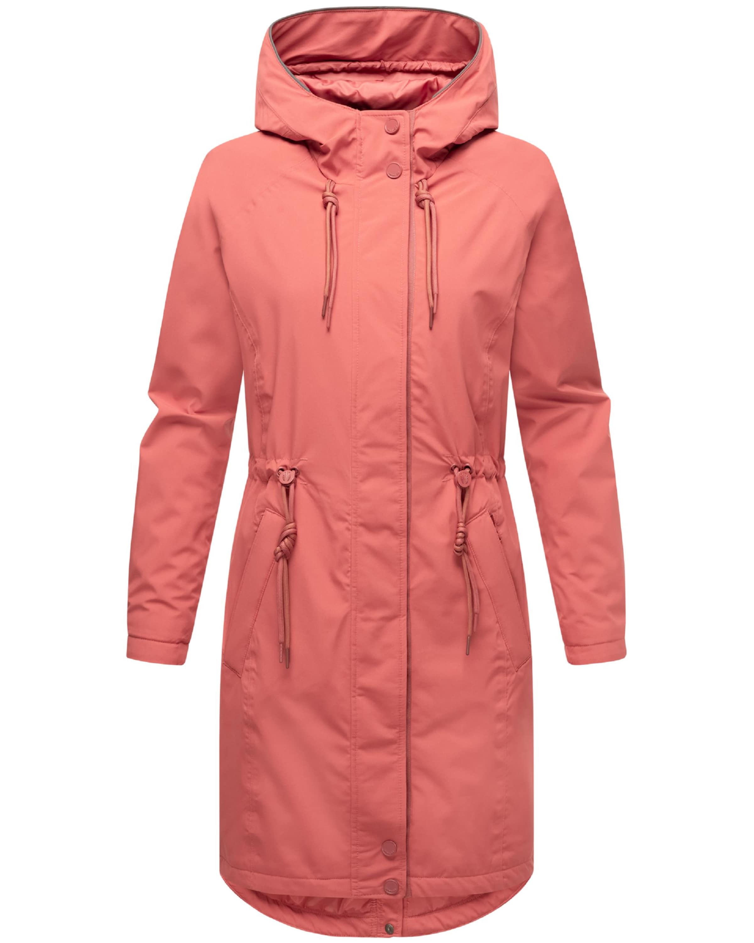 MARIKOO Prechodný kabát 'Megumii 16' - Červená: predná strana