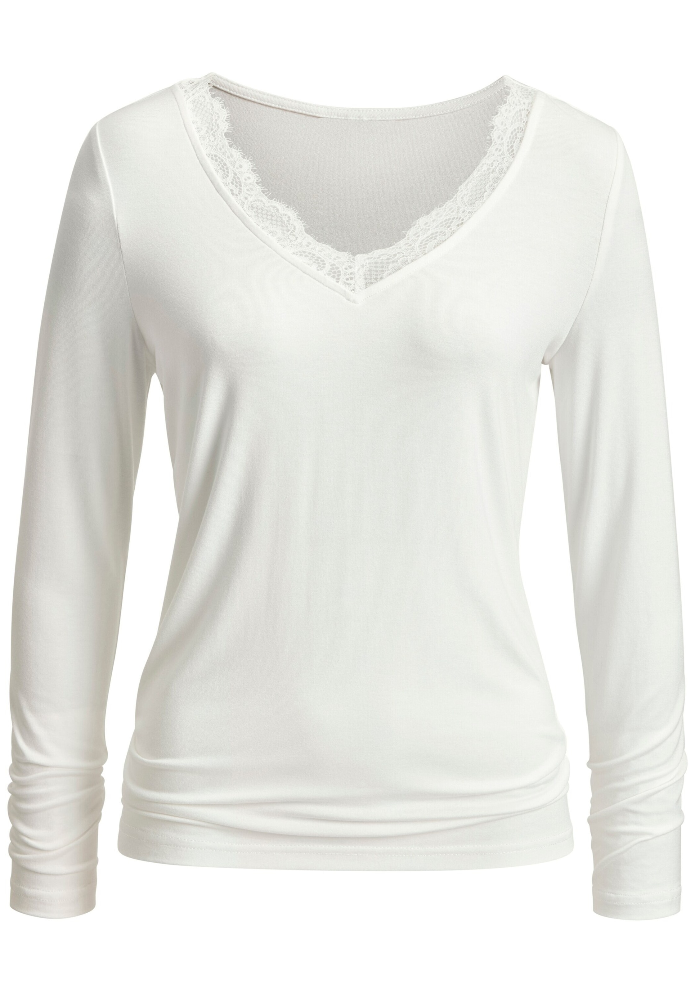 LASCANA Shirt in Beige: front