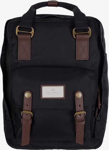 Doughnut Backpack 'Macaroon' in Black: front