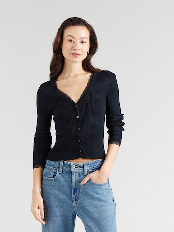 Abercrombie & Fitch Kofta i svart: framsida