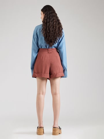 ABOUT YOU Loose fit Pleat-Front Pants 'Lotta' in Brown